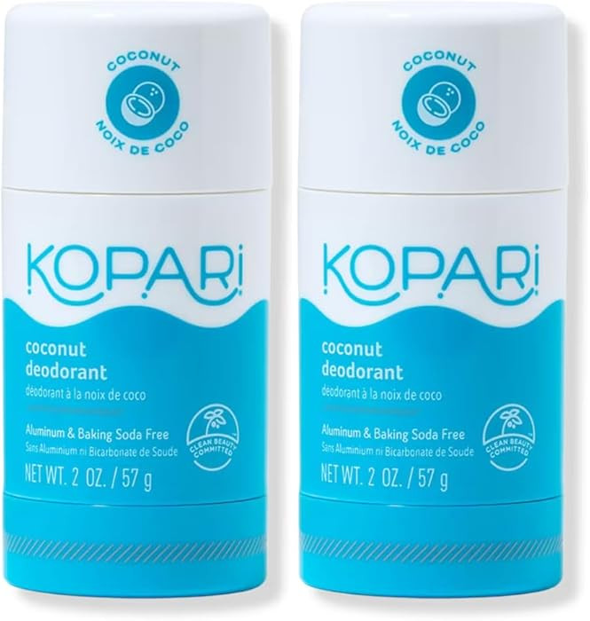 Kopari Aluminum Free Coconut Deodorant, Non Toxic & Clean Plant-Based, No Aluminum, Parabens or B... | Amazon (US)