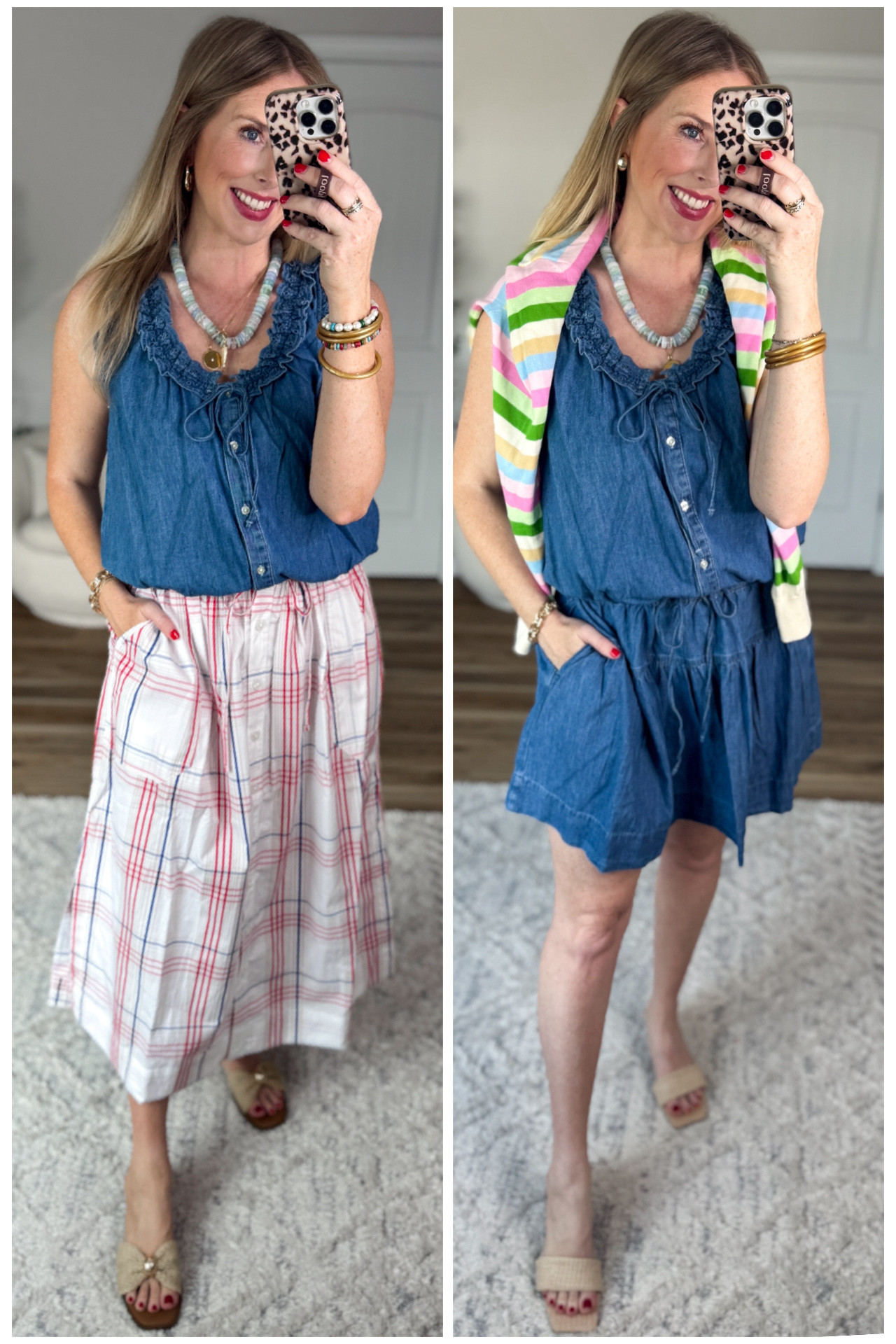 2 ways to style this denim tank from Walmart!

#LTKootd #LTKmomlife