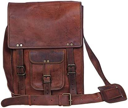 Komal's Passion Leather 11 Inch Sturdy Leather satcel Ipad Messenger Bag for men and women | Amazon (US)