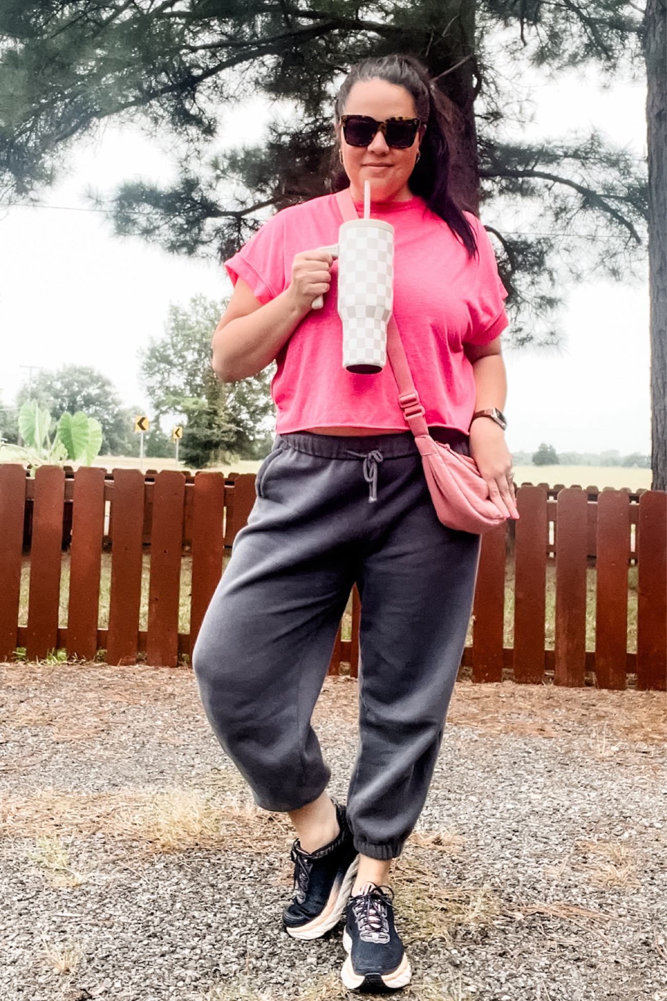 The comfiest outfit! My Hokas are no longer available so I added a similar and cute colorway  

#LTKMidsize #LTKOver40 #LTKActive