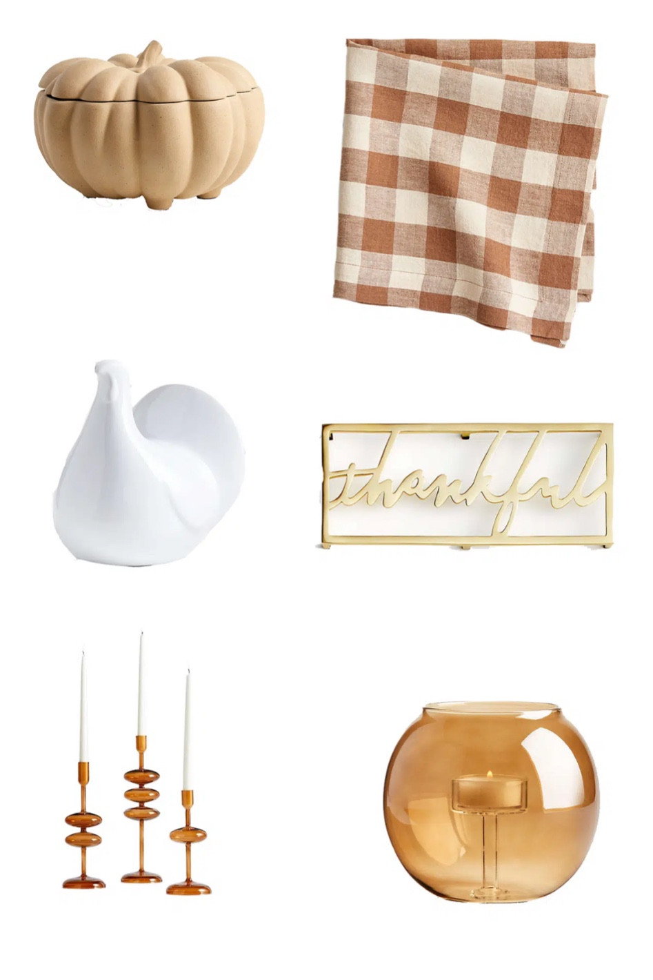 Crate & Barrel Thanksgiving Decor

If you love neutrals and want pieces you can use year after year, Crate and Barrel is your best bet. Most of the pieces below work all fall long (minus the turkey — although he could make his presences known year-round if you want), and work well in most kitchen and dining room color schemes.

#LTKSeasonal #LTKHome #LTKHoliday