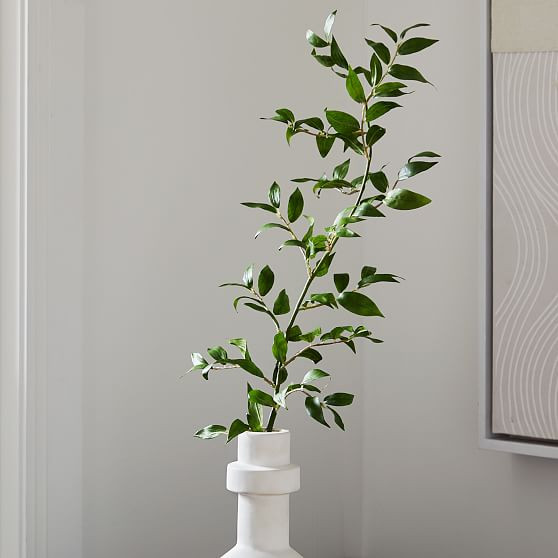 Faux Ficus Leaf Stem, 36in | West Elm (US)