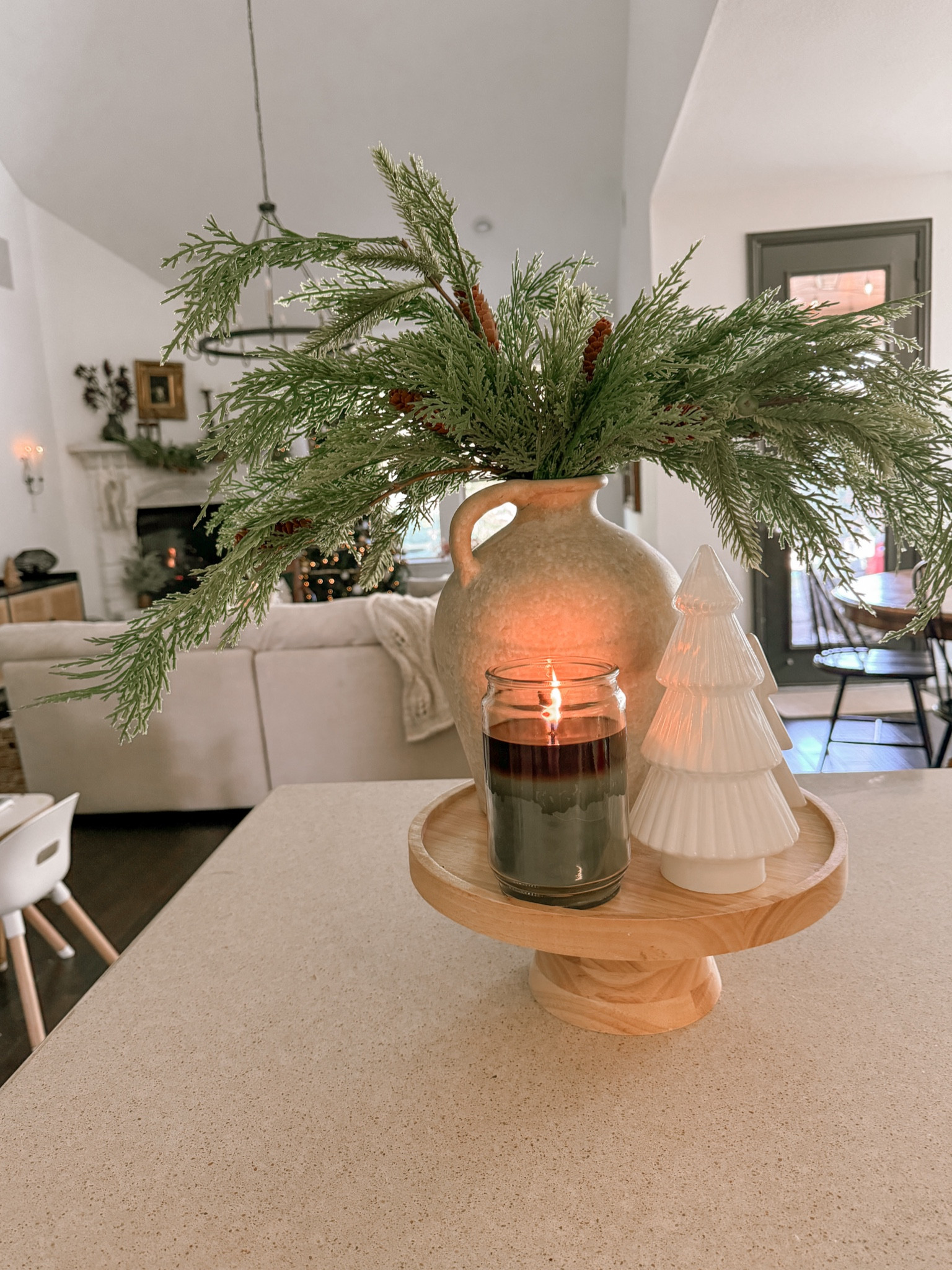 Faux cedar stems and white Christmas tree 🫶🌲

#LTKHolidaySale #LTKHoliday #LTKSeasonal