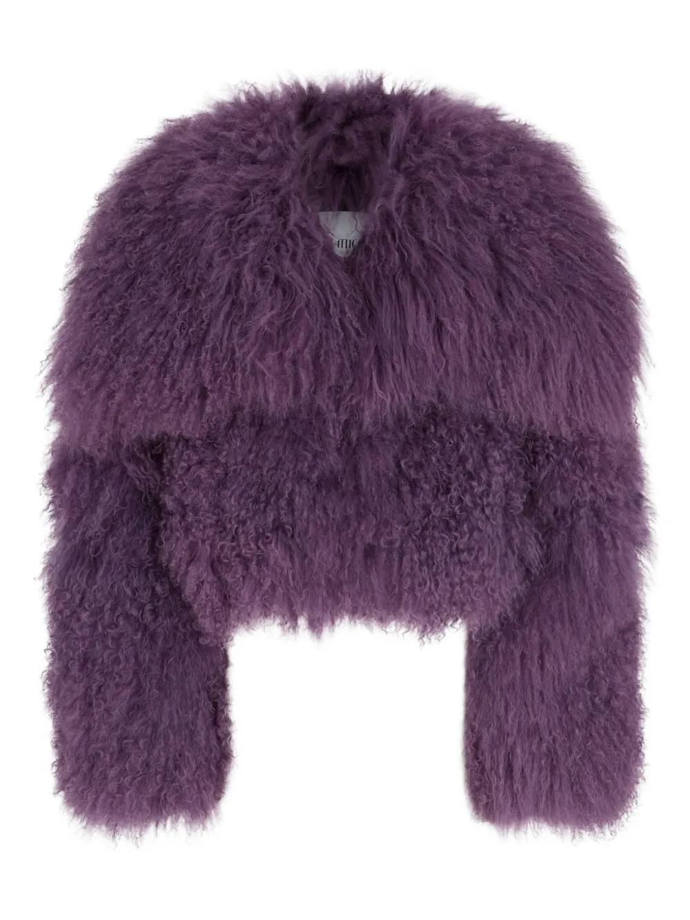 mongolian-fur long-sleeves jacket | Farfetch Global