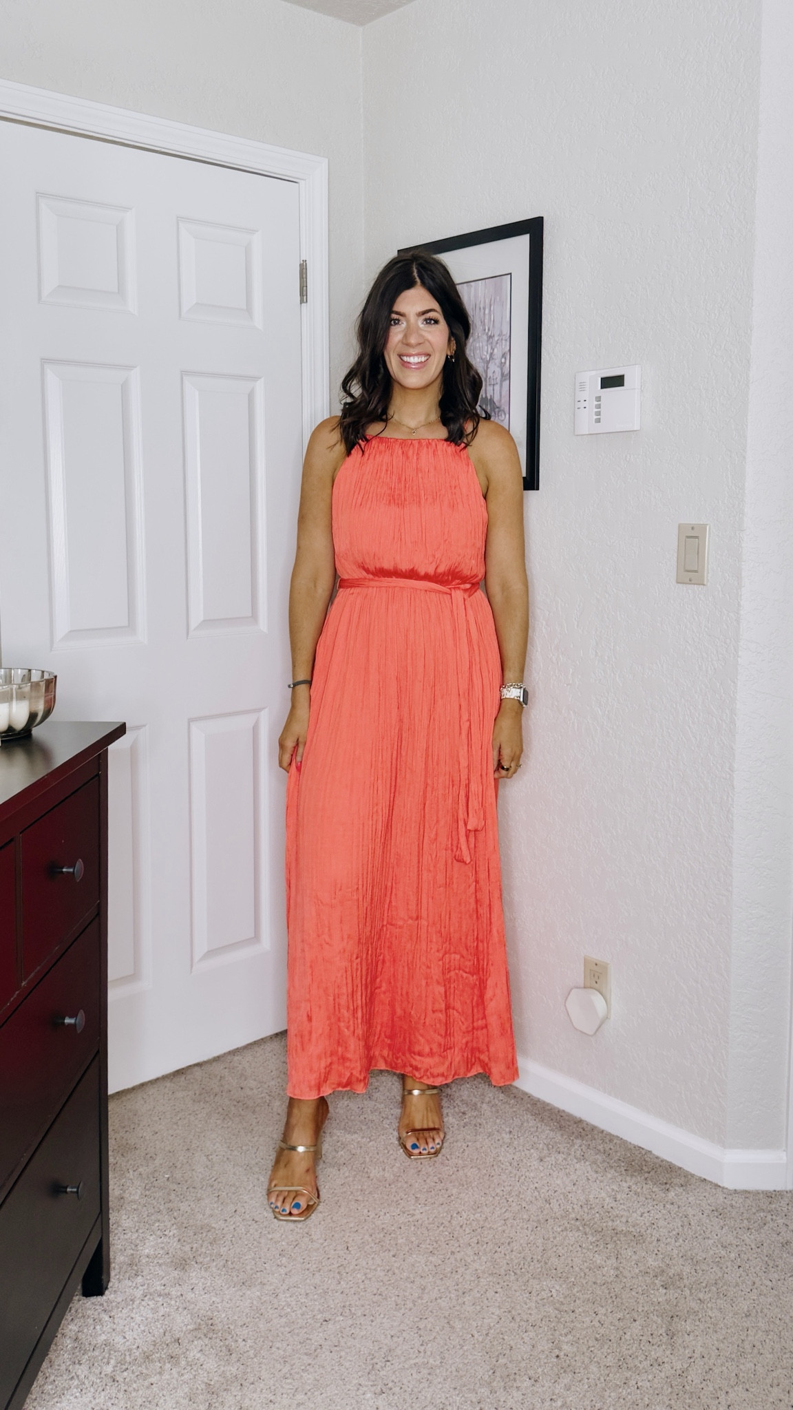 Summer wedding guest dress
In a medium crinkle pleated dress


#LTKSaleAlert #LTKMidsize #LTKWedding