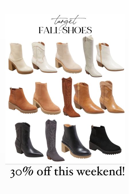Target Boot sale! All shoes 30% off!!! 

#LTKshoecrush #LTKsalealert #LTKunder50