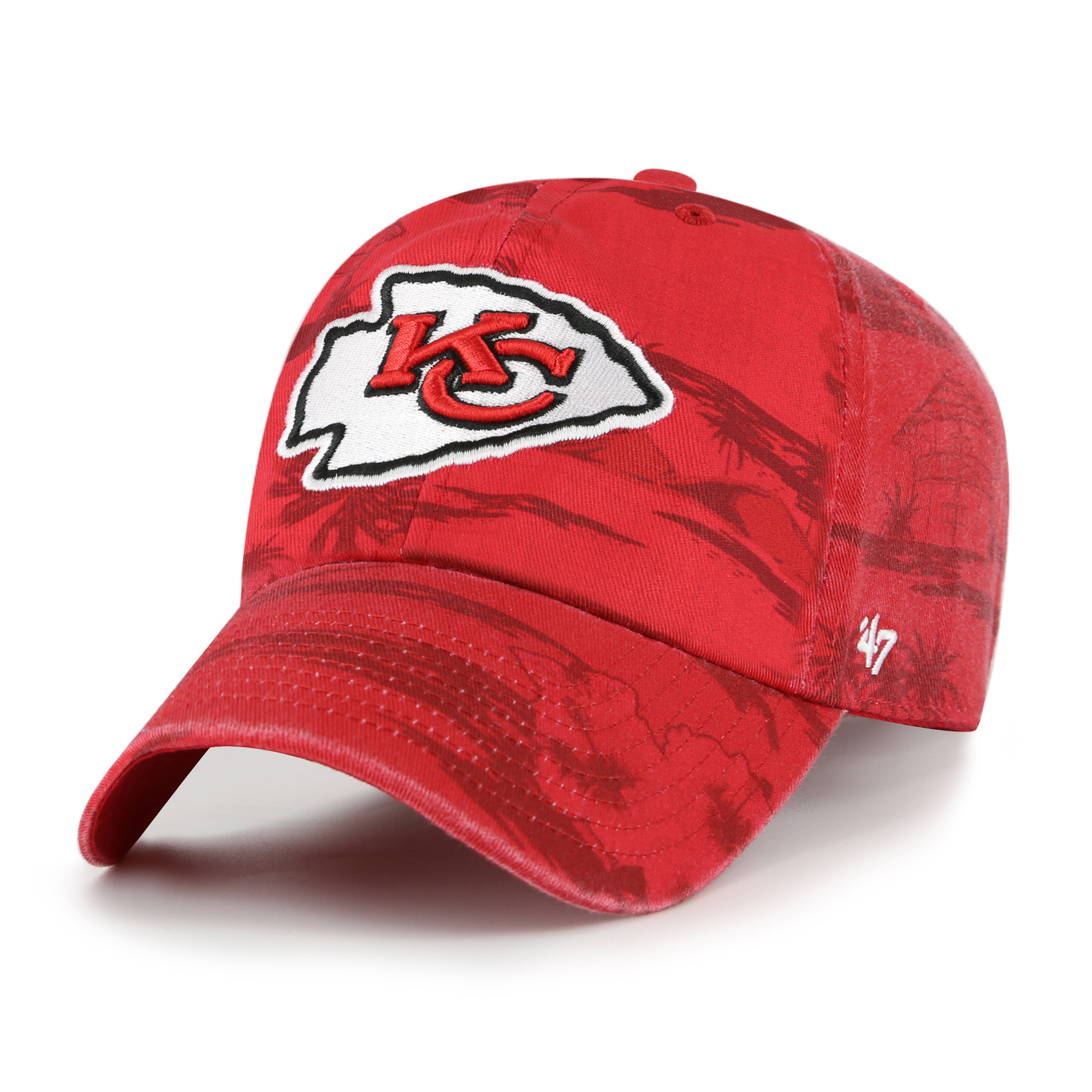 Men's '47 Red Kansas City Chiefs Fiji Clean Up Adjustable Hat | Fanatics