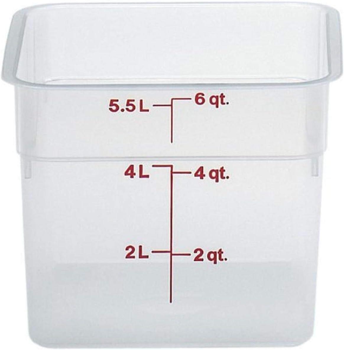 Cambro 6SFSPP190 CamSquare Storage Container, Translucent, 6 qt. | Amazon (US)
