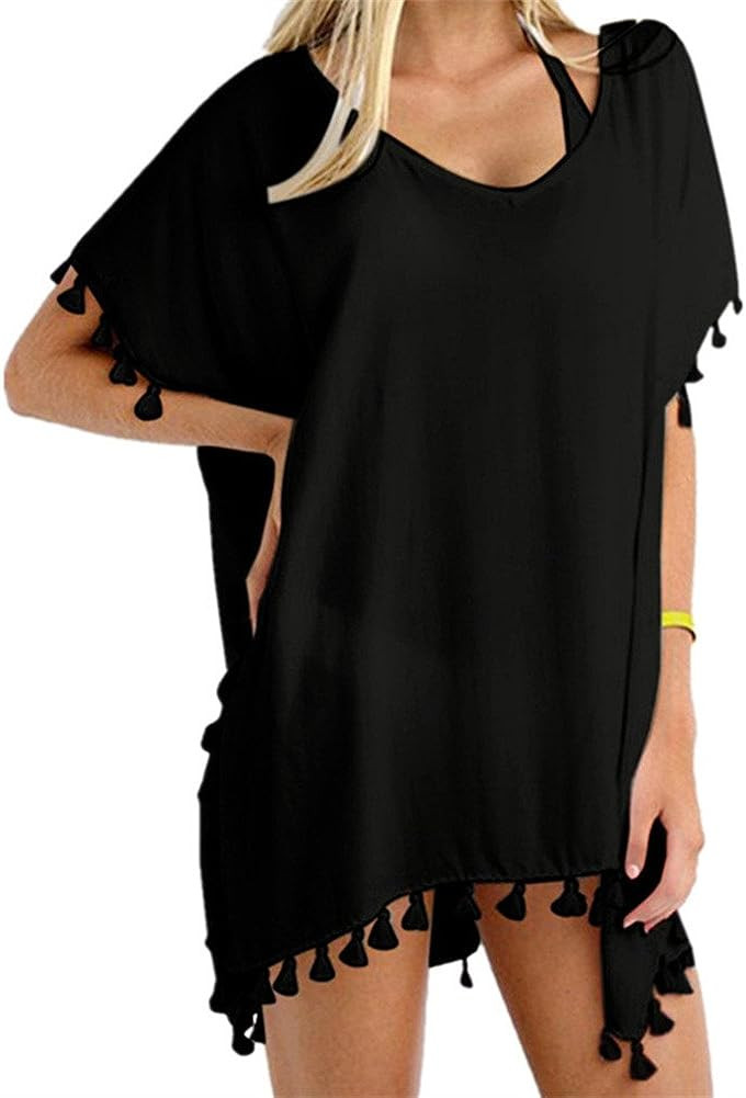 Yincro Women's Chiffon Swimsuit Beach Bathing Suit Cover Ups for Swimwear | Amazon (US)