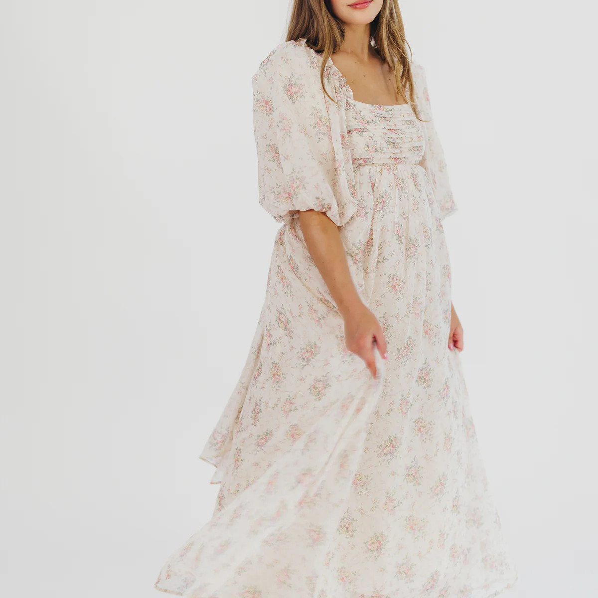 Melody Maxi Dress in Petal Pink - Bump Friendly & Inclusive Sizing (S- | Worth Collective