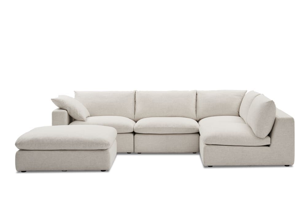Dawson Chaise Sectional Sofa with OttomanSale | Castlery (AU)