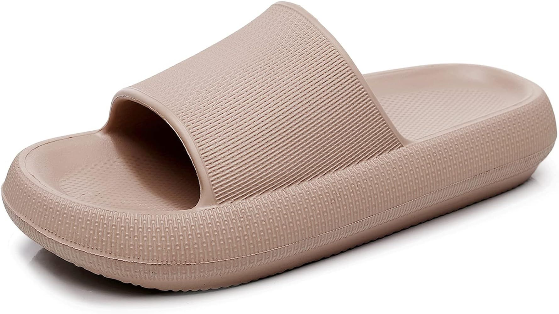 Amazon.com | Cloud Slides for Women Men Pillow Slippers Summer Non-Slip Bathroom Shower Sandals S... | Amazon (US)