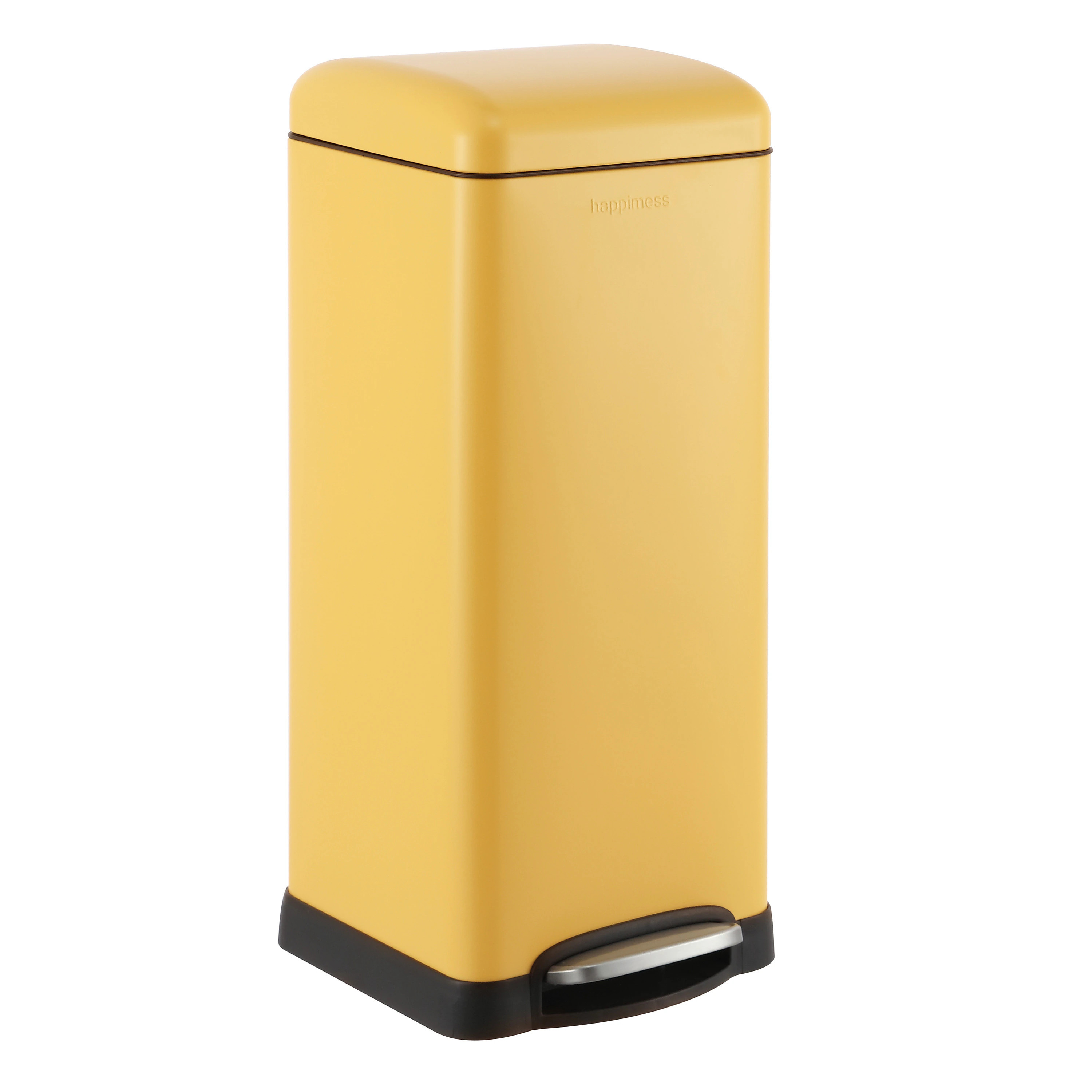 happimess 8 Gallon Daffodil Yellow Metal Indoor Kitchen Step Trash Can | HPM1007K | Lowe's