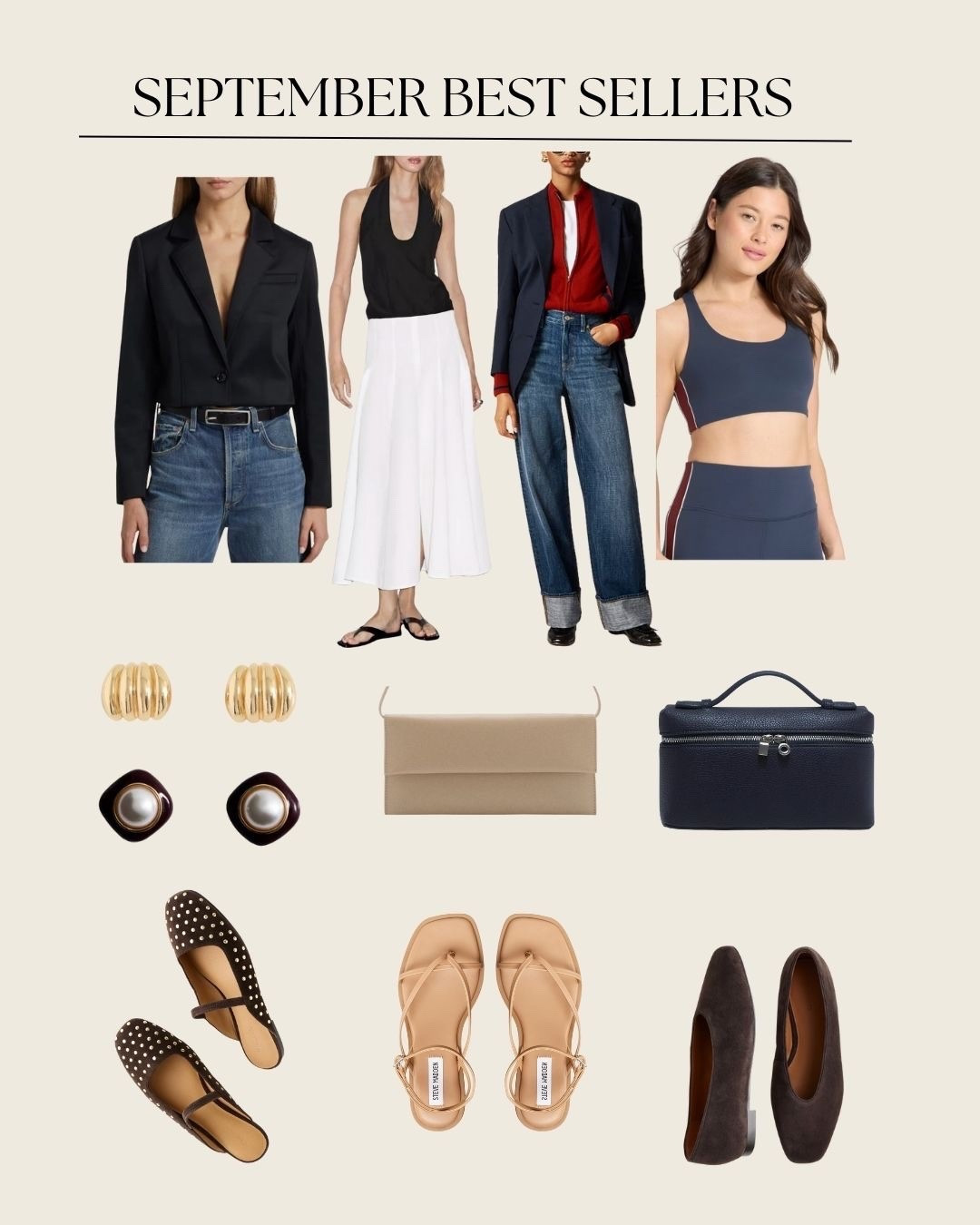 Everything  you all loved and purchased last month 🤍


Flats, workout set, cuffed denim, affordable denim, cropped blazer, statement earrings, mules, early fall 

#LTKFindsUnder100 #LTKFindsUnder50 #LTKStyleTip