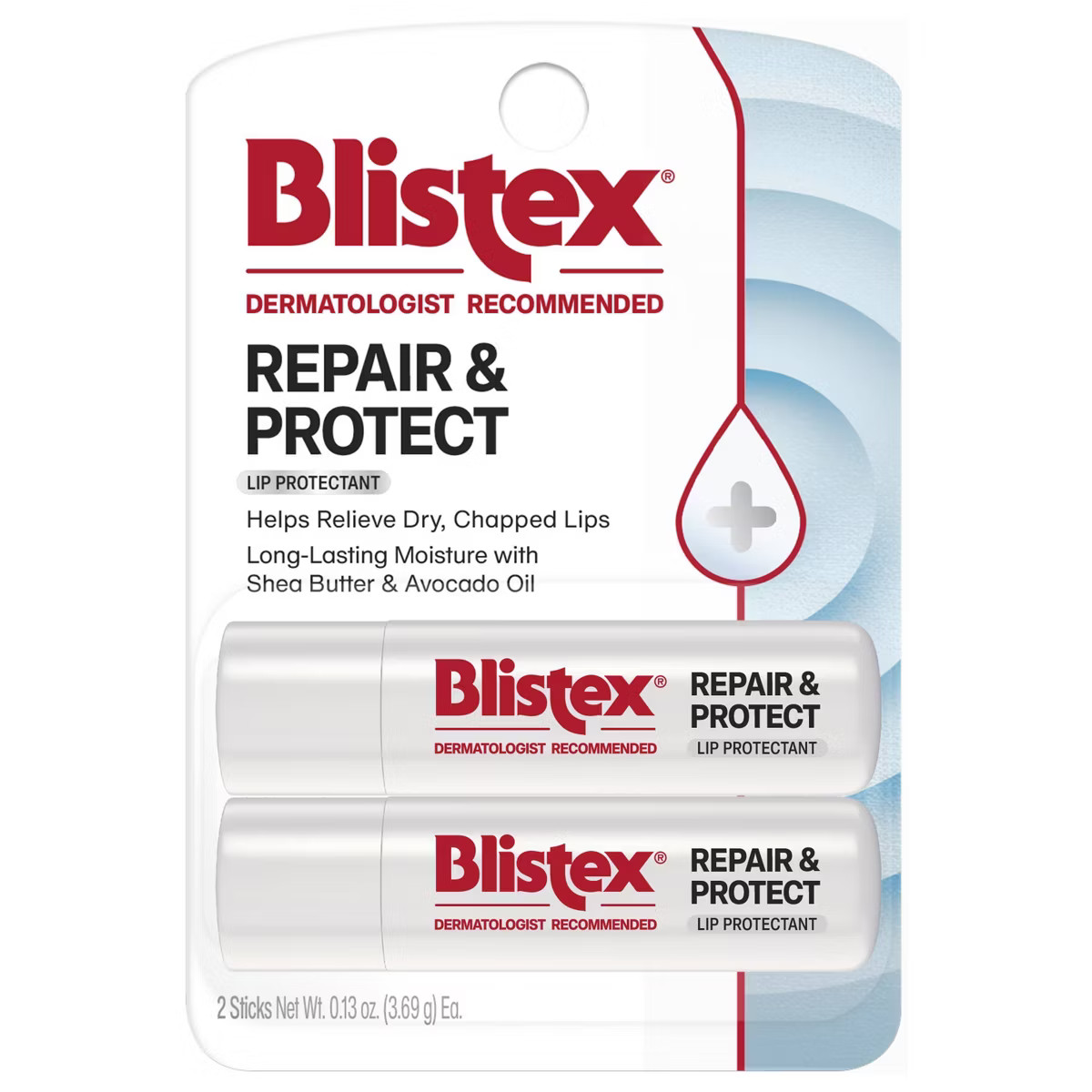 Blistex Repair & Protect Lip Balm Sticks - 2pk | Target