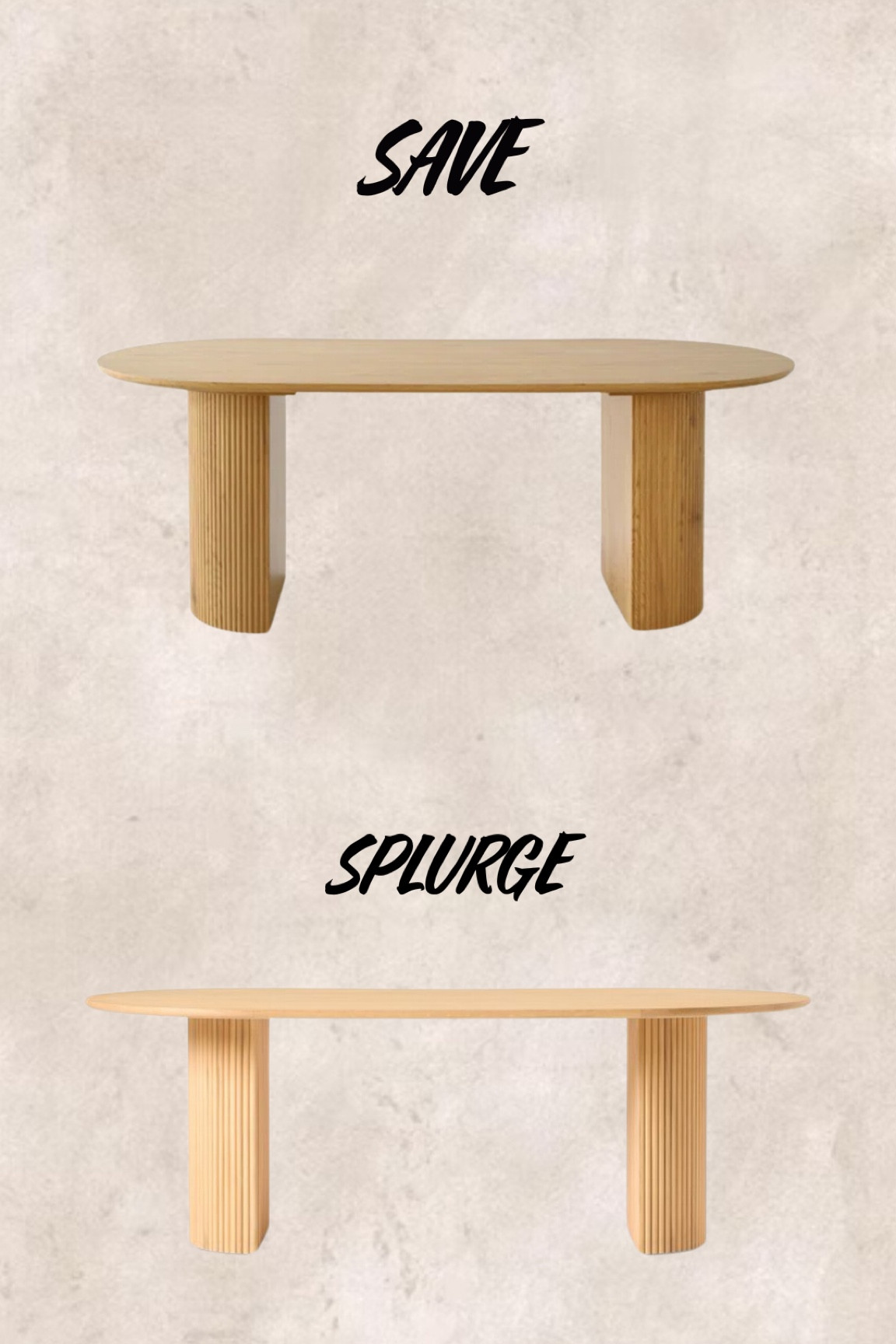Save or splurge loving this style of dining table no matter what 

#LTKHome