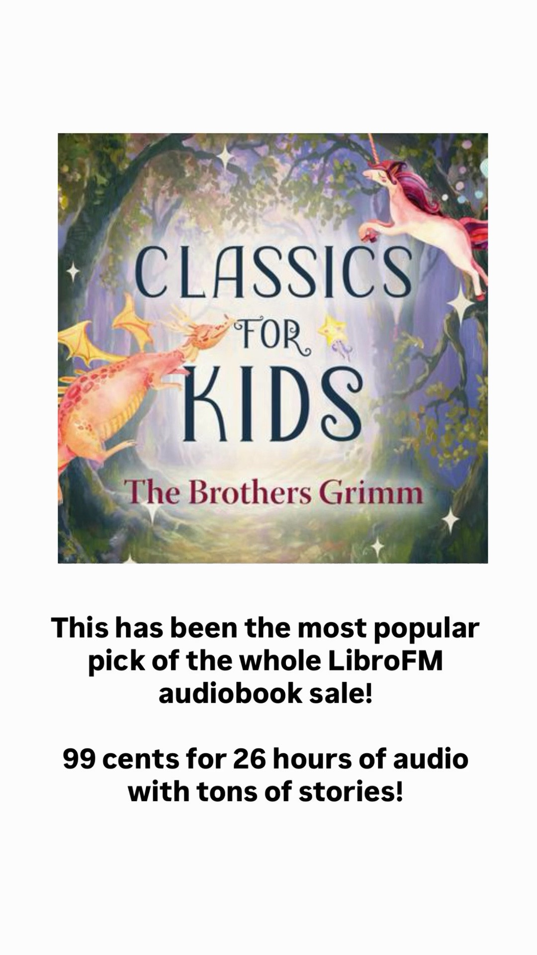 The kids audiobook sale from LibroFM has been wildly popular this week but this title has taken the cake 

And for good reason - 99 cents and 26 hours of audio! 

Plus you can make it into Yoto cards 🙌

Here is the link to this one plus the other 99 cent titles from the sale!