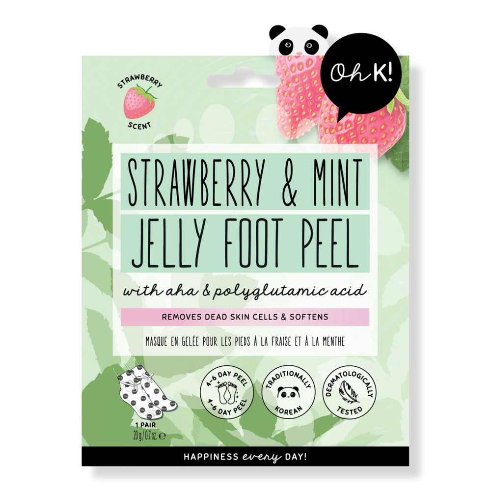 Oh K! Strawberry & Mint Jelly Foot Peel | Ulta