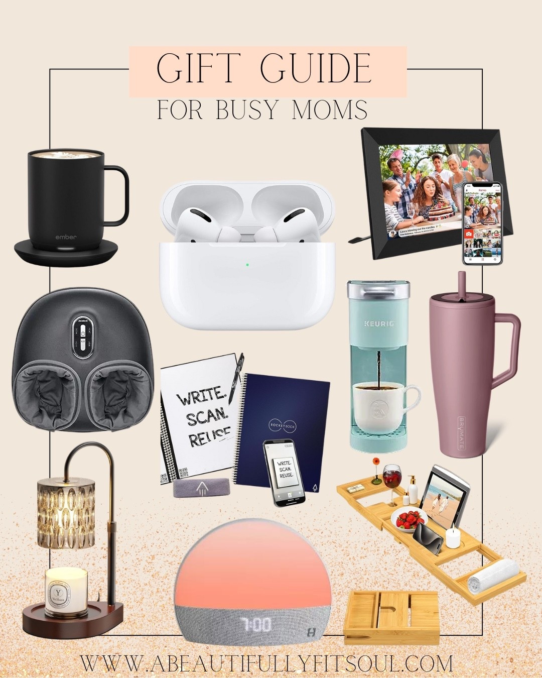 Gifts for busy moms, gift guide for her, gifts for her, gifts for mom, gift guide for mom, gift guide women, gift guide her, gifts for women. 