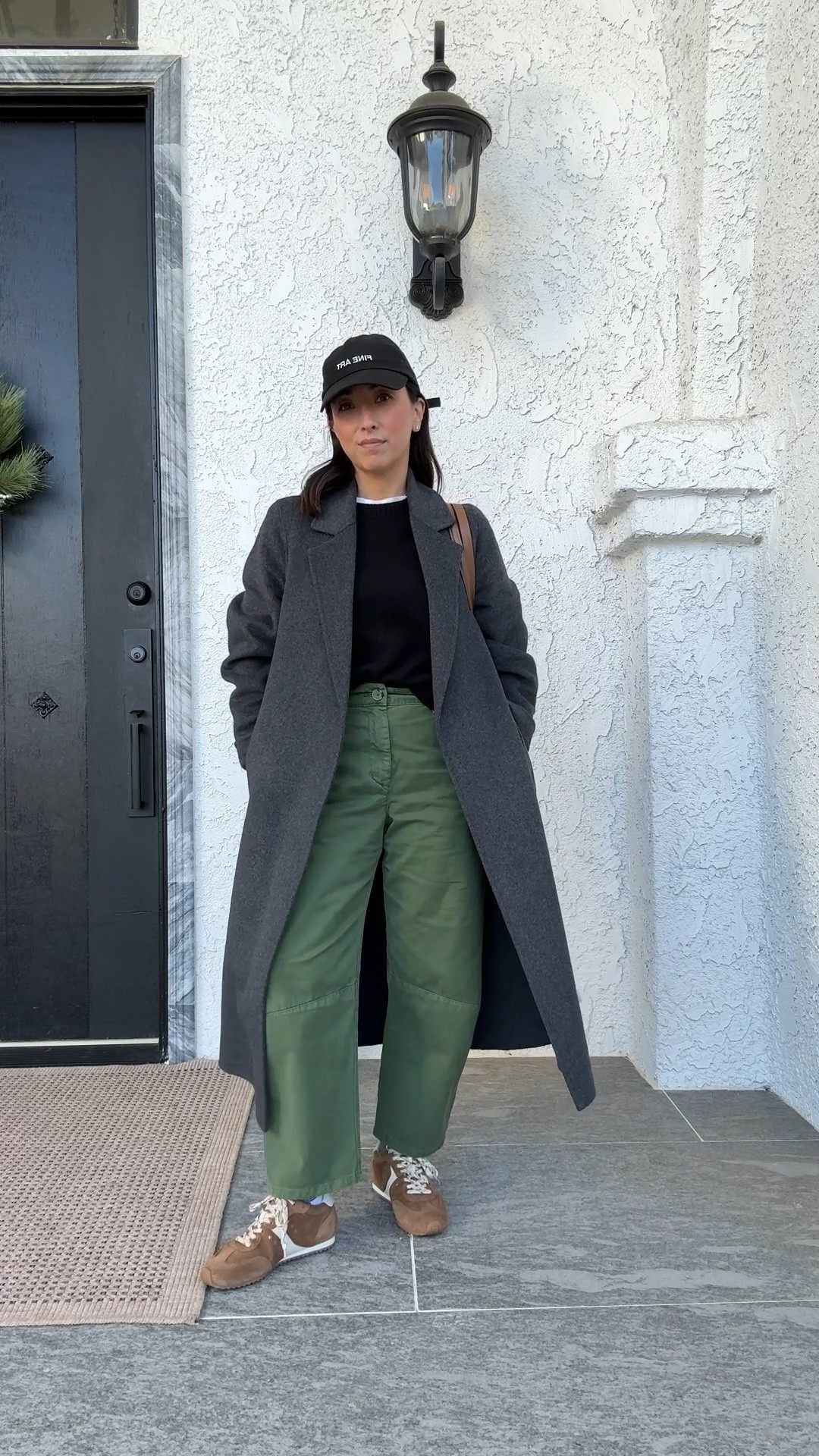 Pretty much my daily outfit as a mom this time of year. Coat is old Mango - the new version is longer and more TTS. These are my favorite Velvet slight barrel green pants. They may be sold out, so I'll link similar. 

Mango coat xxs (color is old, style is now longer and go tts)
Everlane tee medium
Everlane cashmere sweater xs
Velvet barrel pants 2 (old)
Larroude sneakers 6, run small
Mansur Gavriel tote
Fine Art hat (old)

#LTKPetite #LTKSeasonal #LTKmomlife