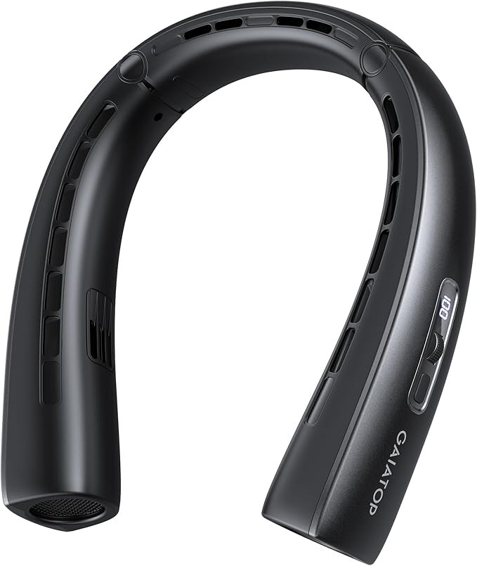 Gaiatop Portable Neck Fan, Wearable 360° Surround Cooling Turbo Airflow, 0 to 100 Speeds, Up to ... | Amazon (US)