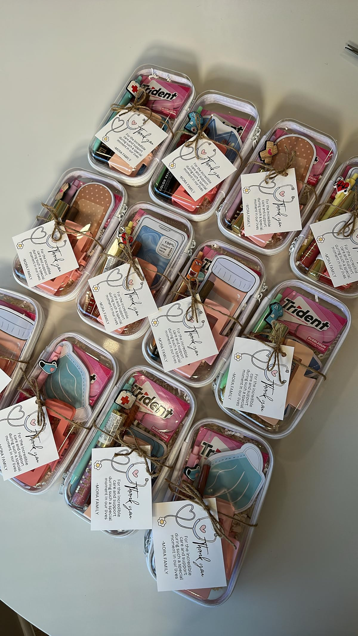 Sanwuta 6 Pcs Clear Hard Zipper Case Pencil Pouches Hard Plastic Zipper Pouches Makeup Bag Transp... | Amazon (US)