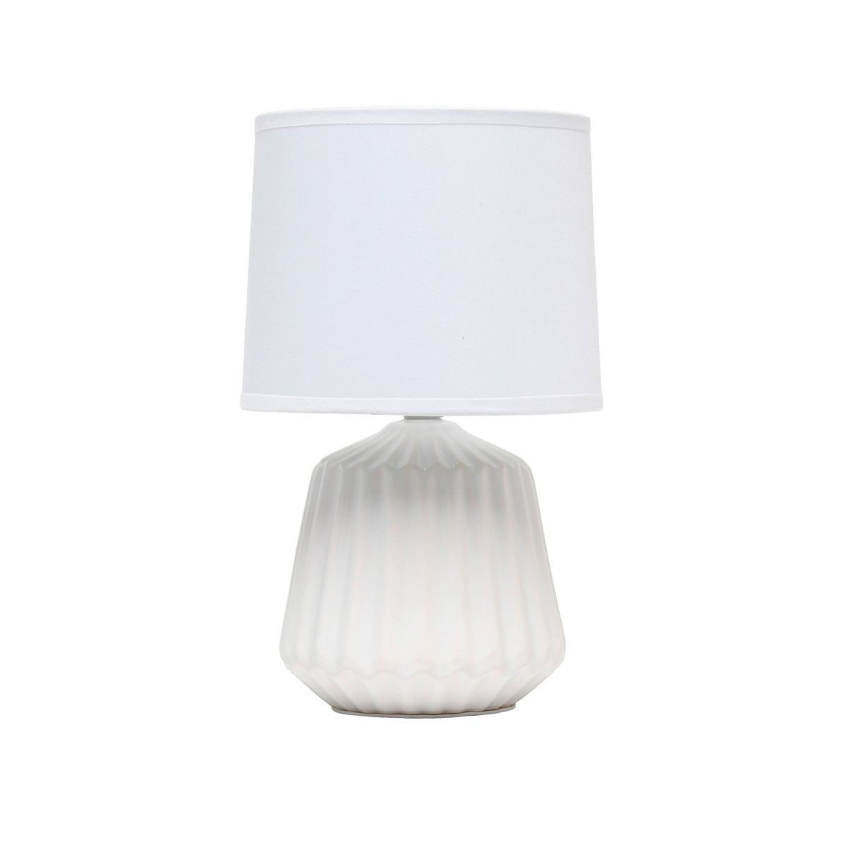 Petite Pleated Base Table Lamp Off-White - Simple Designs | Target