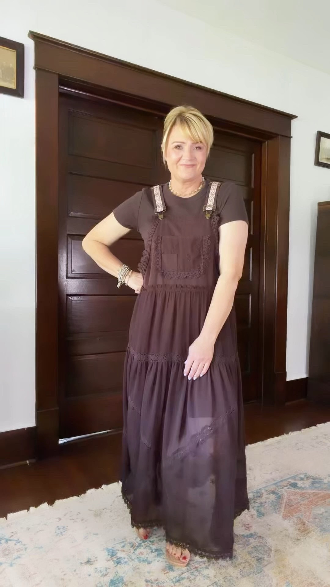 I could not love this dress more!  🤎🤎. Wearing my true size. I could have sized down.

#LTKootd #LTKOver40