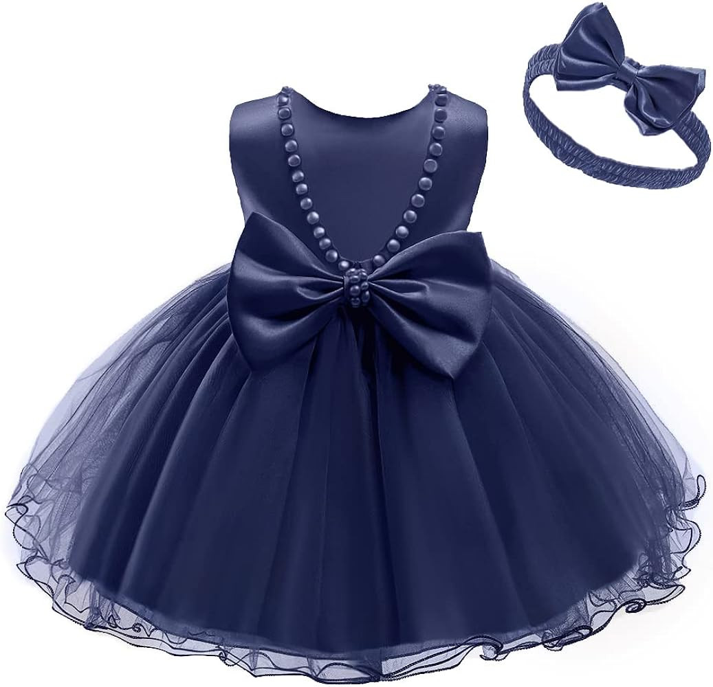 Tulle Party Flower Girl Dress Flower Princess Wedding Dress for Toddler and Baby Girl | Amazon (US)