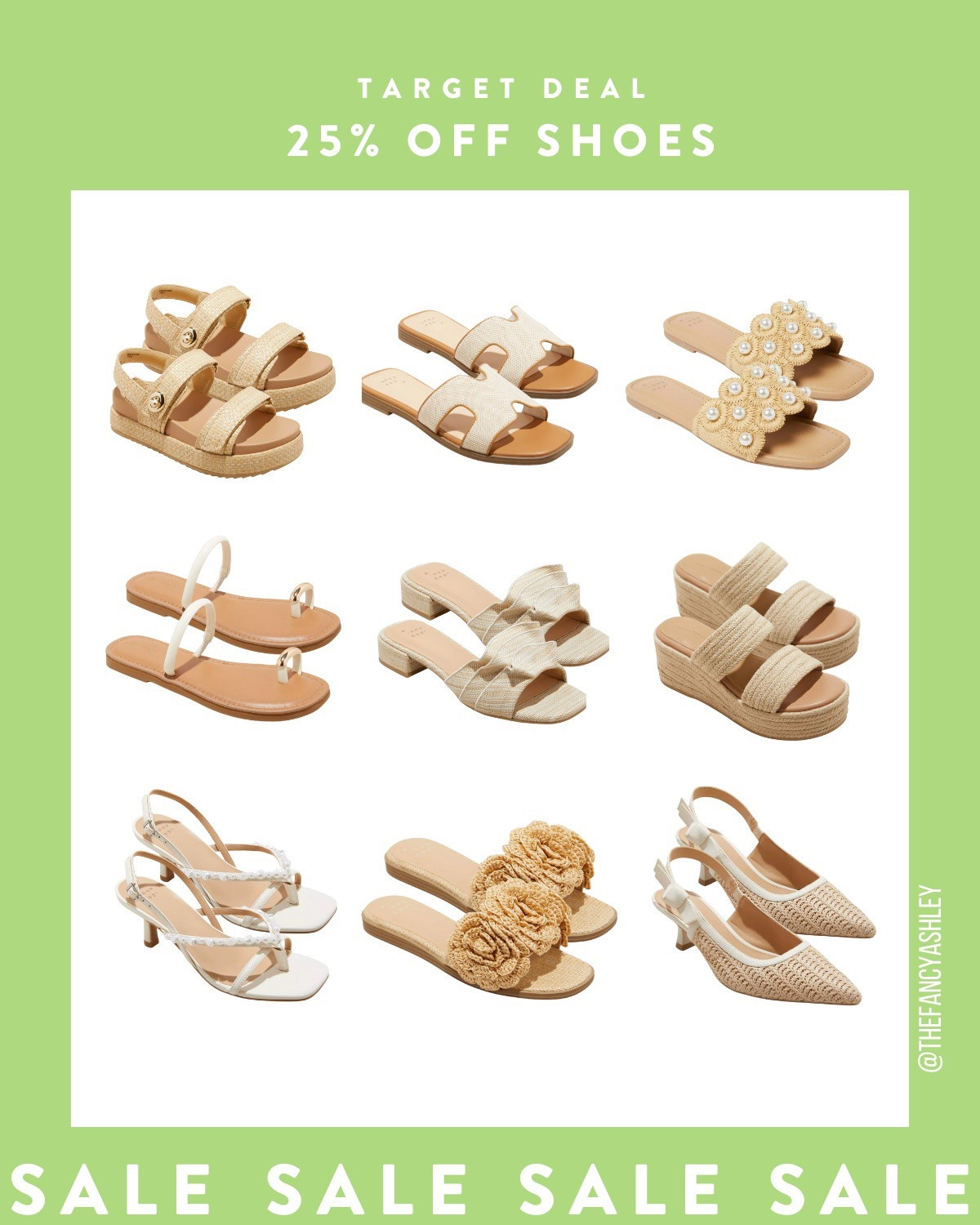 RUN, don't walk! Target sandals & shoes are 25% OFF! Perfect picks for spring, darling—I’m obsessed.

#LTKFindsUnder50 #LTKShoeCrush #LTKSaleAlert