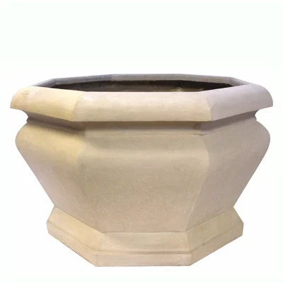 Jardienere Large Octagonal Limestone Pot Planter | Perigold