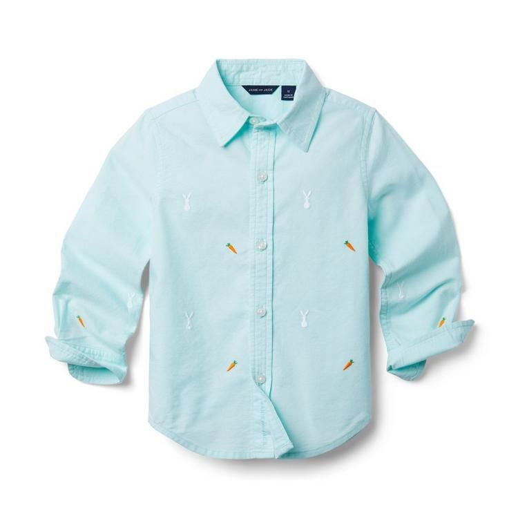 Embroidered Oxford Shirt | Janie and Jack