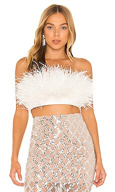 Afiya Feather Blanc Top
                    
                    Bronx and Banco | Revolve Clothing (Global)