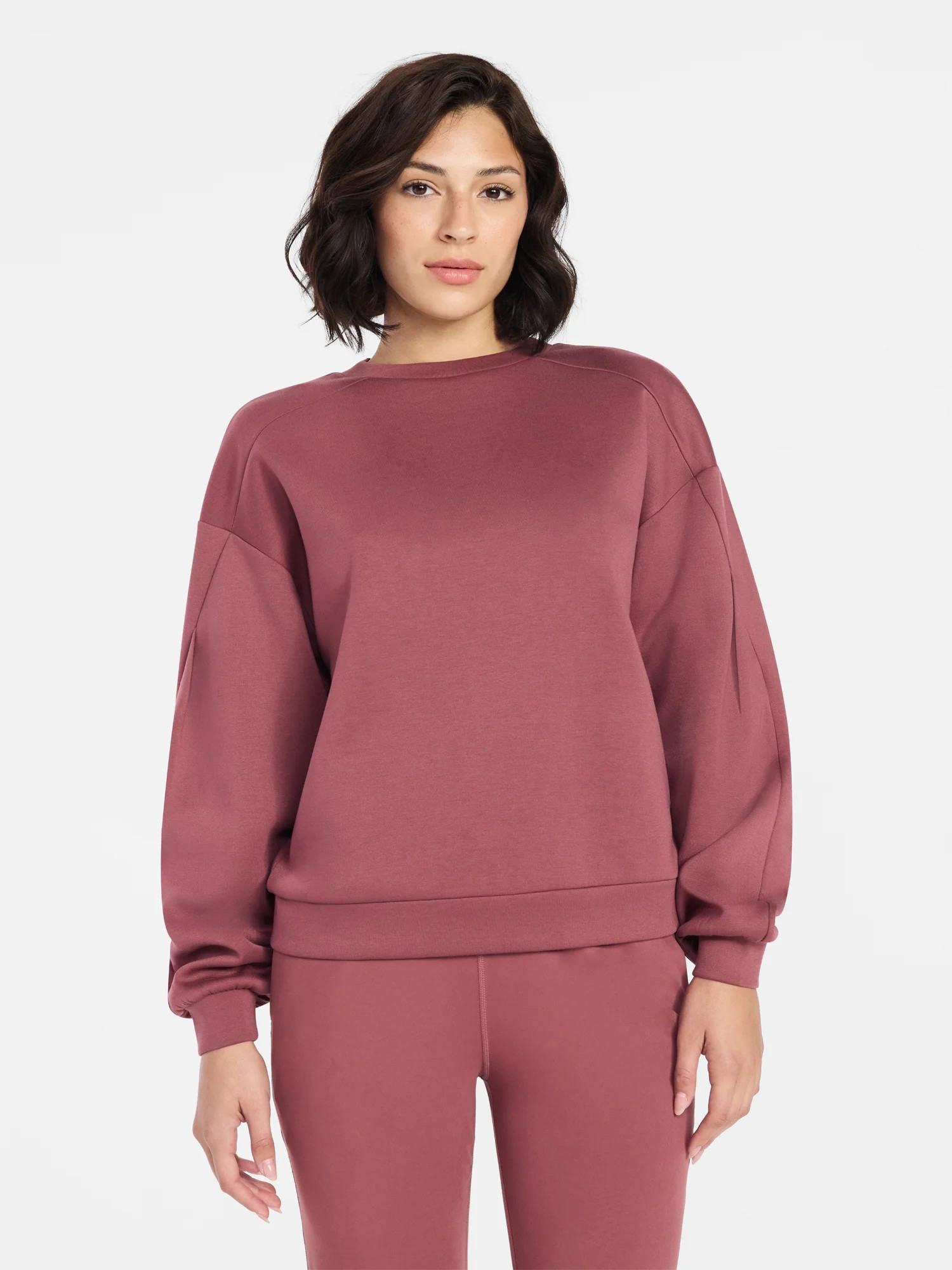Avia Women's Luxe Fleece Crewneck Sweatshirt, Sizes XS-XXXL | Walmart (US)