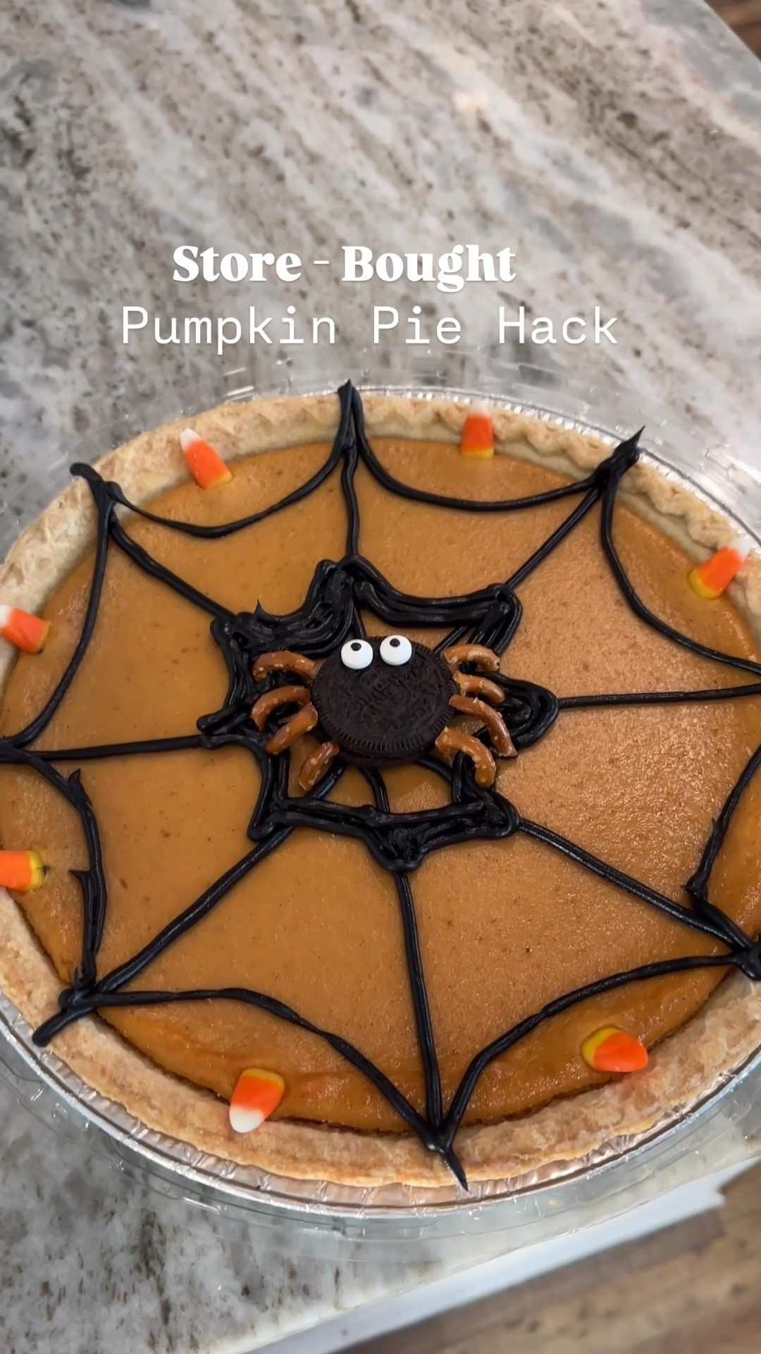 A fun time saving hack!! 👏 Store bought desserts for the win. Sam’s Club has some of the biggest pies if needing to feed a large party! This idea would be great for any gathering or holiday party. Just decorate accordingly to the season. Thanksgiving dinner sure would look great with a turkey in the middle versus the spider! 😉 

Here is everything I used:
Start by purchasing a store bought pie! I picked up a pumpkin pie at @samsclub. They have some of the biggest I've seen if needing to feed a large party. I then try add additional decorative items. You can decorate accordingly to the season!
•Chocolate Black Icing
•Oreo
•Crazy Eyes
•Pretzels
•Candy Corn



Halloween party | Halloween dessert | pumpkin pie | Thanksgiving Dinner | Thanksgiving dessert | holiday gathering | kitchen | baking 

#LTKHalloween #LTKSeasonal #LTKVideo