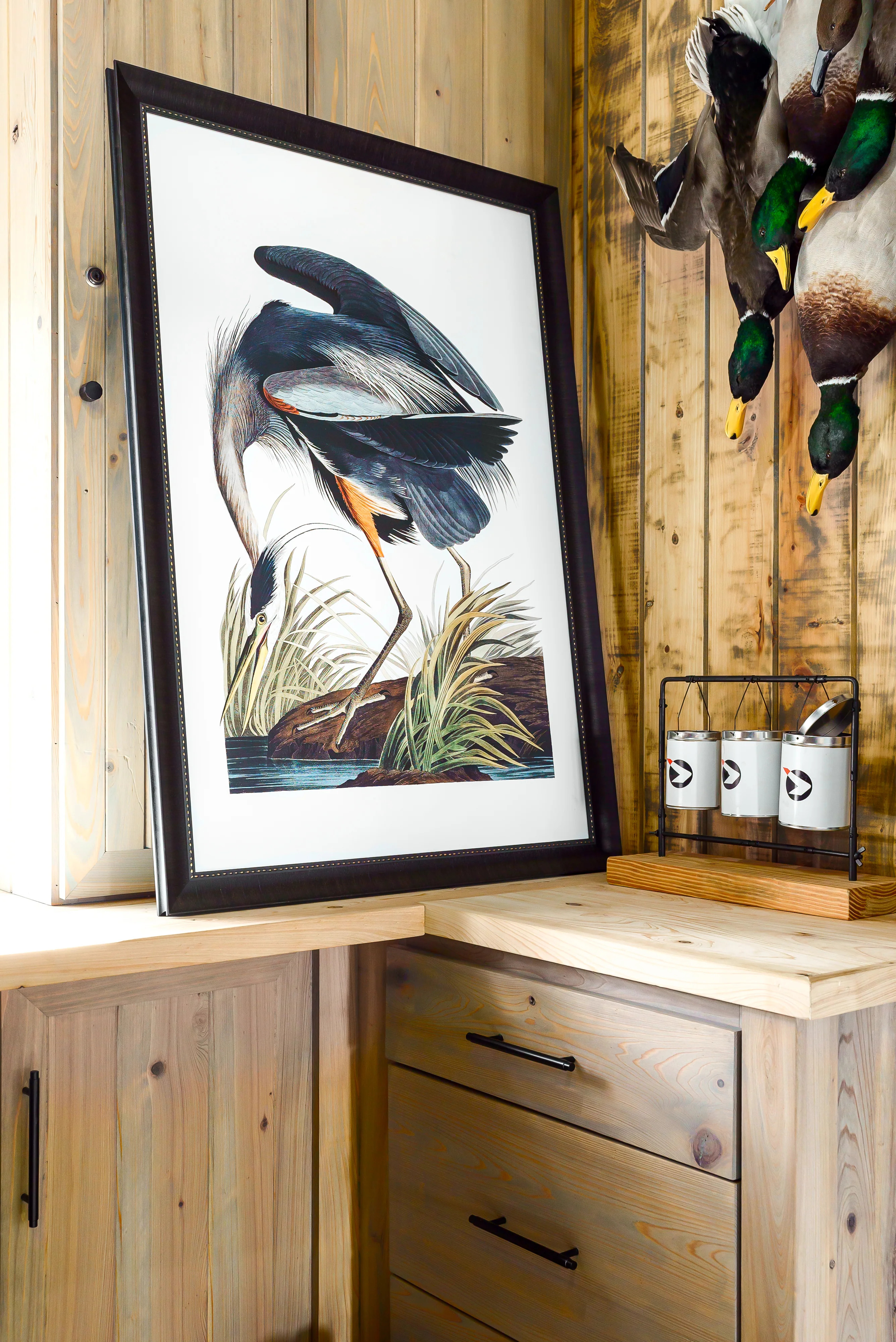 Vintage Blue Fish Set | Urban Garden Prints