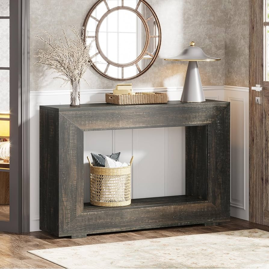 Tribesigns Farmhouse Console Table, 47 Inches Entryway Console Table with Storage, Industrial Hal... | Amazon (US)
