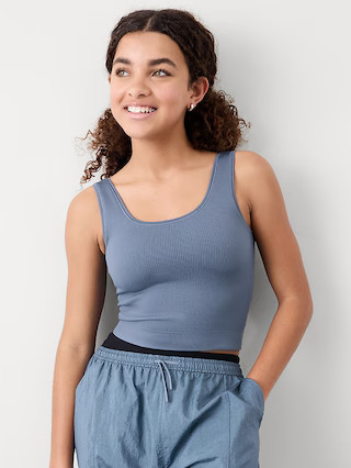 Athleta Girl Rise Above Rib Crop Tank | Athleta | Athleta