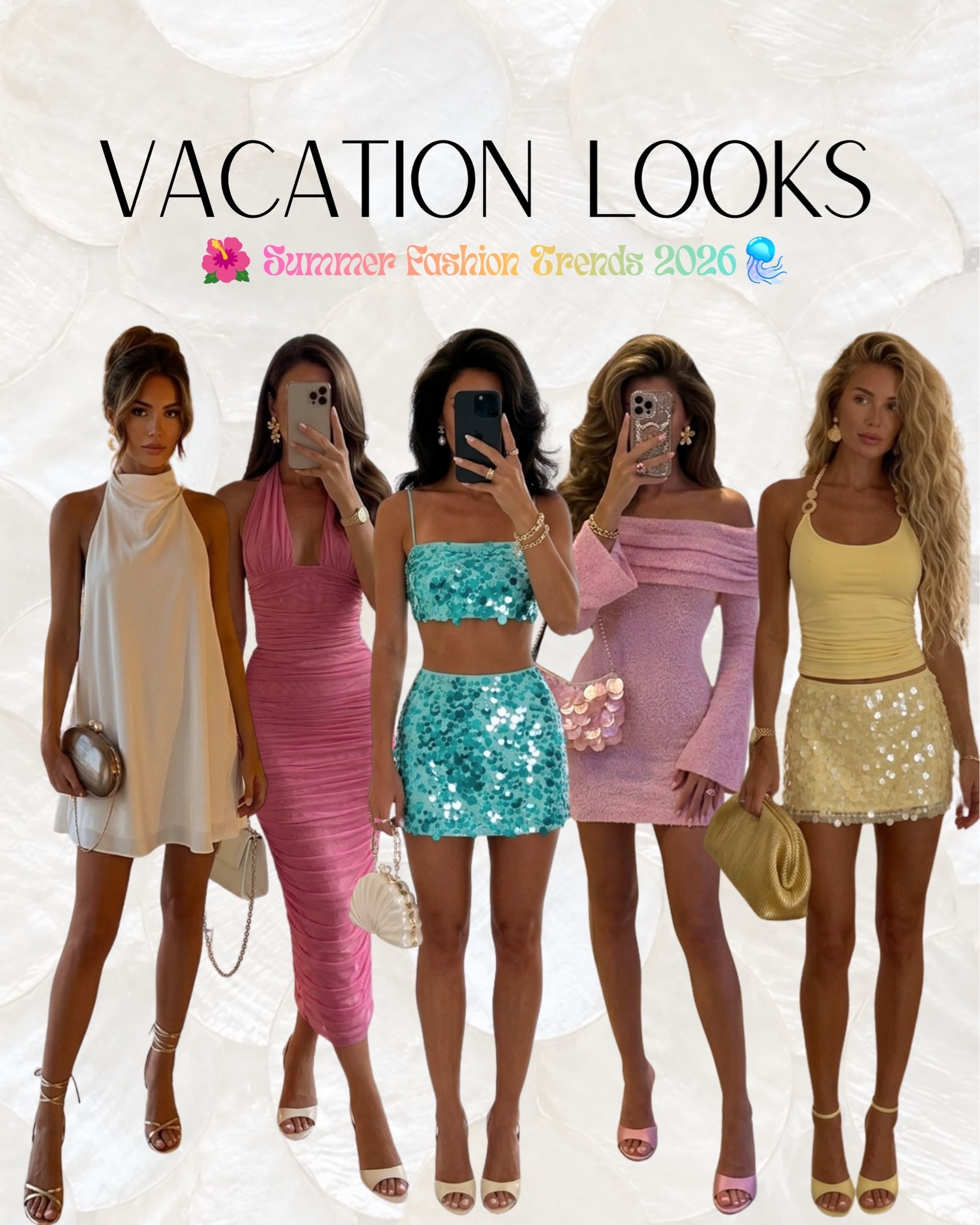 The cutest colorful Summer vacation outfits ✨🌺🪼🐚

From chic two-piece sets to flowy satin textures and sparkling sequins, these looks are pure summer perfection🤩 You truly can’t go wrong with these showstoppers — they’re the ultimate fail-proof outfit staples for golden hour dinners, hot girl night outs, and everywhere in between🌅🥂

#LTKstyletip #LTKfashion #LTKsummer #LTKtravel #LTKdatenight #twopieceset #sequinsskirt #minidress

#LTKshoes #LTKluxury #LTKpartywear