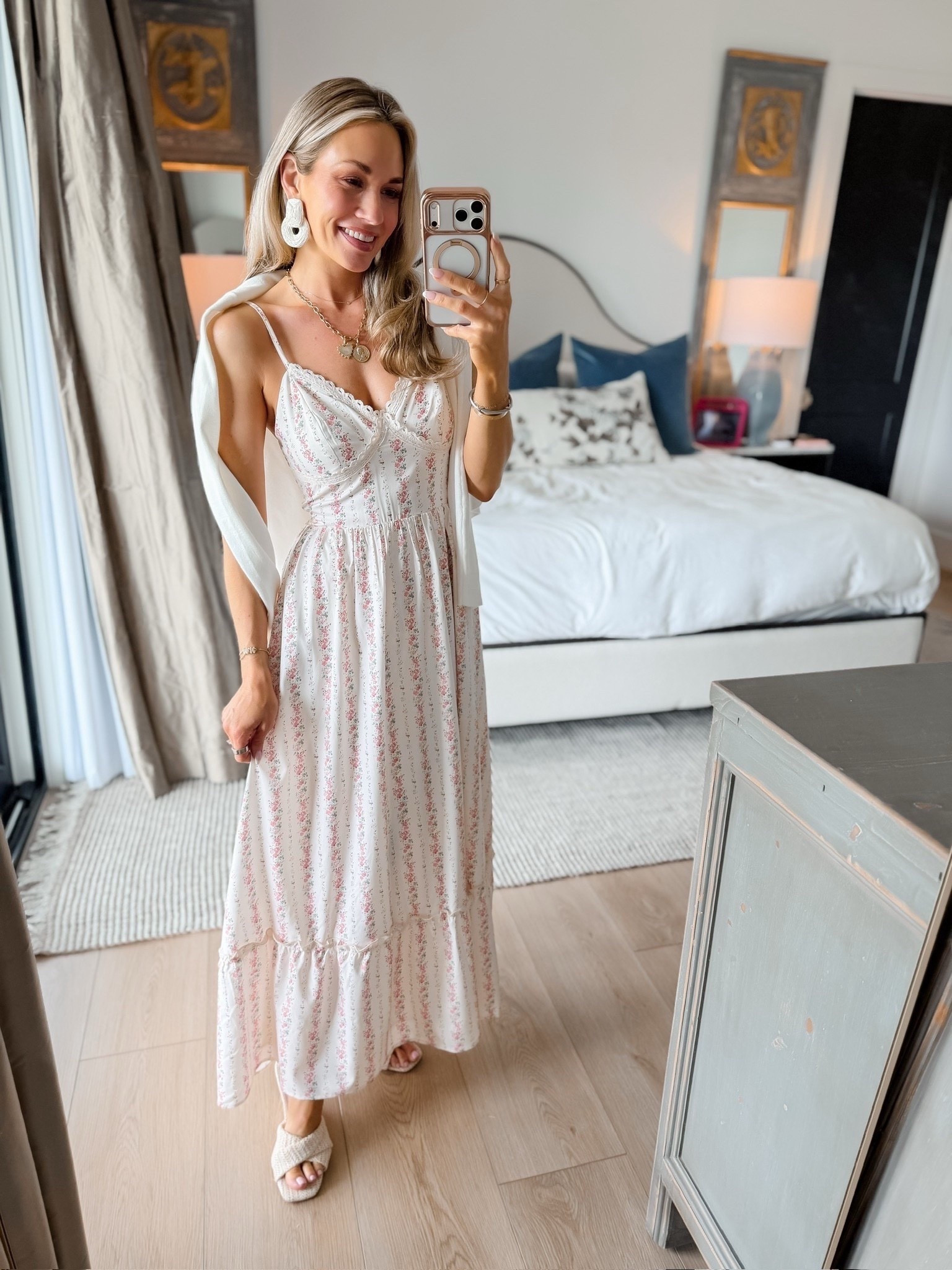 The prettiest summer dress from Amazon! Perfect for a baby shower! I love the subtle pink print! 😍

#LTKootd #LTKPetite #LTKgrwm