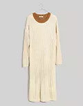 (Re)sourced Ribbed Midi Sweater Dress | Madewell