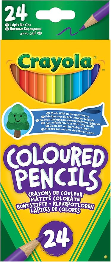 CRAYOLA Colouring Pencils - Assorted Colours (Pack of 24) | A Must-Have for All Kids Arts & Craft... | Amazon (US)