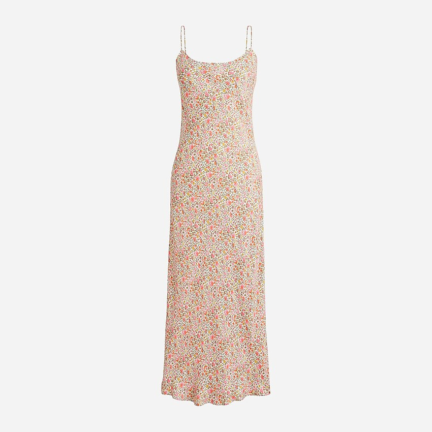 Gwyneth cupro slip dress in scattered blooms | J. Crew US