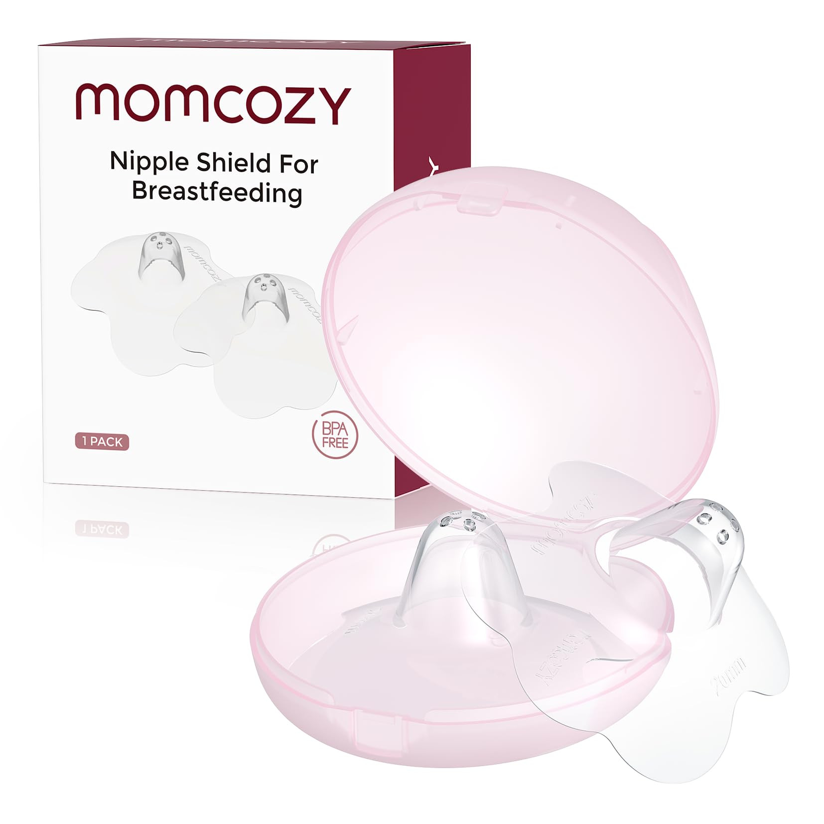 Momcozy Nipple Shield, Floral Contact Nipple Shield for Breastfeeding Moms with Flat or Inverted ... | Amazon (US)