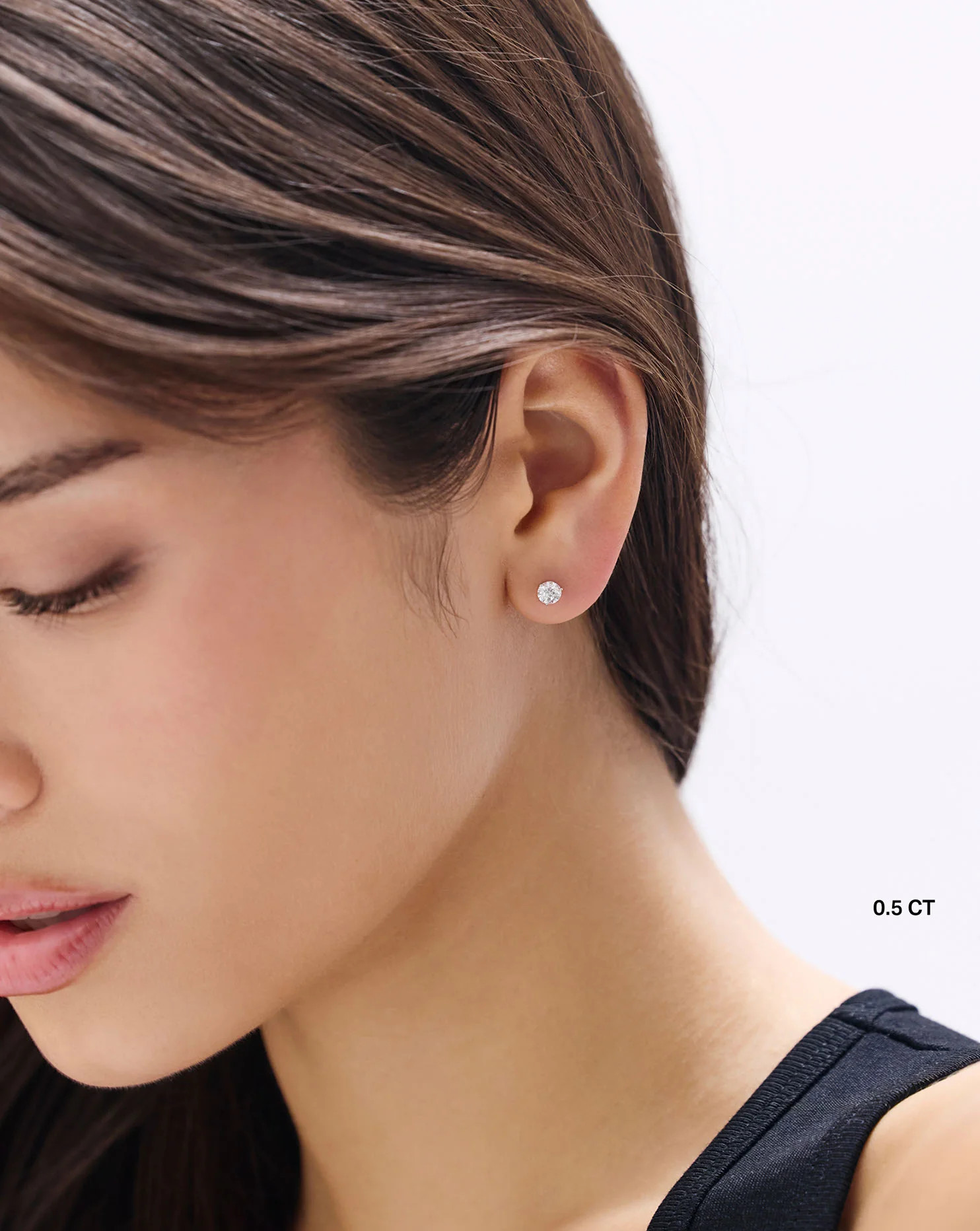 Round Lab Diamond Studs | Ring Concierge