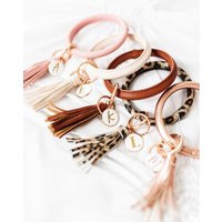 Wristlet Keychain Personalized Key Ring Bangle | Etsy (US)