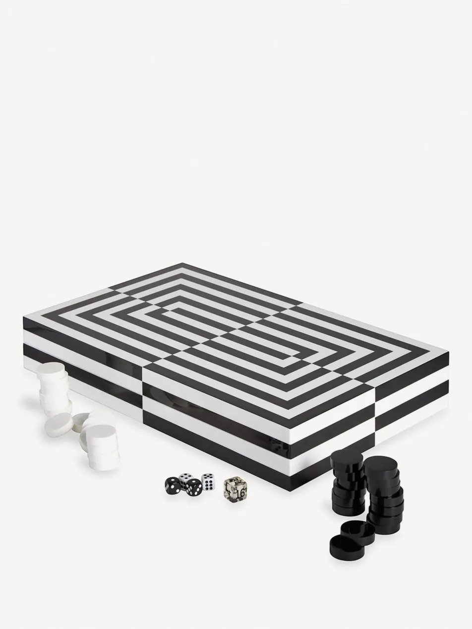 Op Art backgammon set | Selfridges