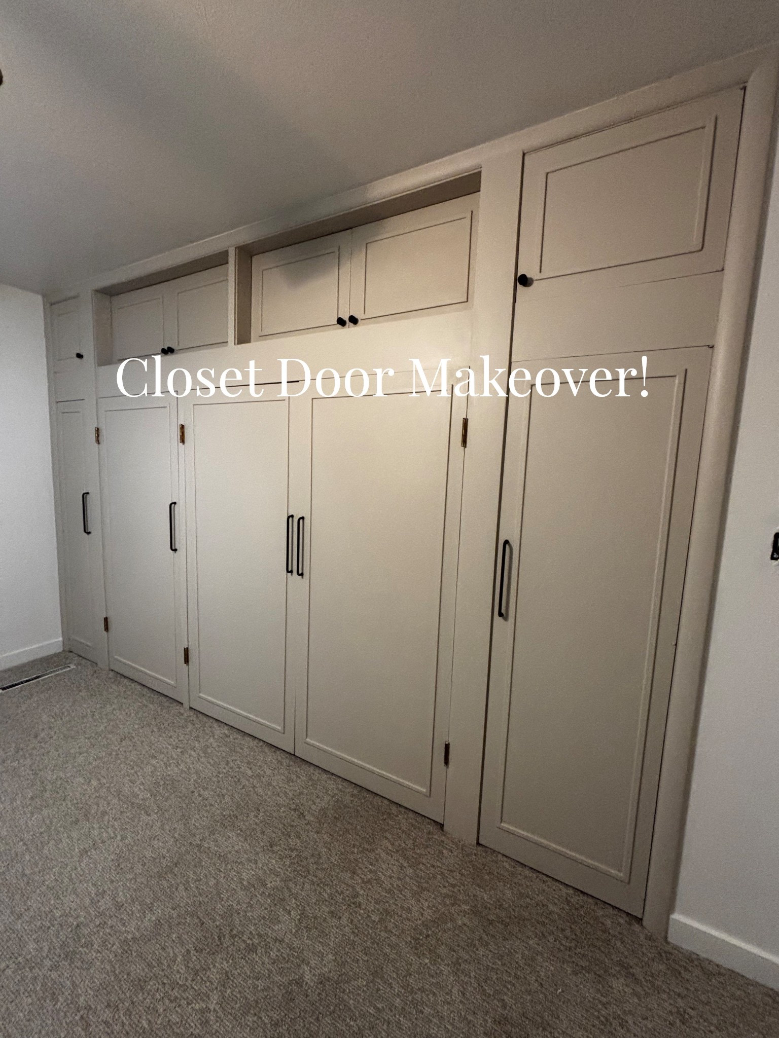 This project was actually so much easier than I thought it would be! I used the miter shears to cut the trim at a 45° angle, and then nailed them into place. The most time consuming part was caulking and painting! 
Paint color: Accessible Beige by Sherwin Williams 


#LTKHome #LTKstorytime #LTKSaleAlert