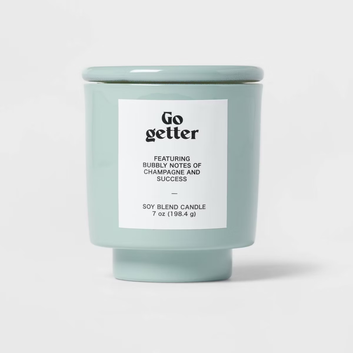 7oz Mist Exterior Painted Glass with Glass Lid Go Getter Candle Green - Room Essentials™ | Target