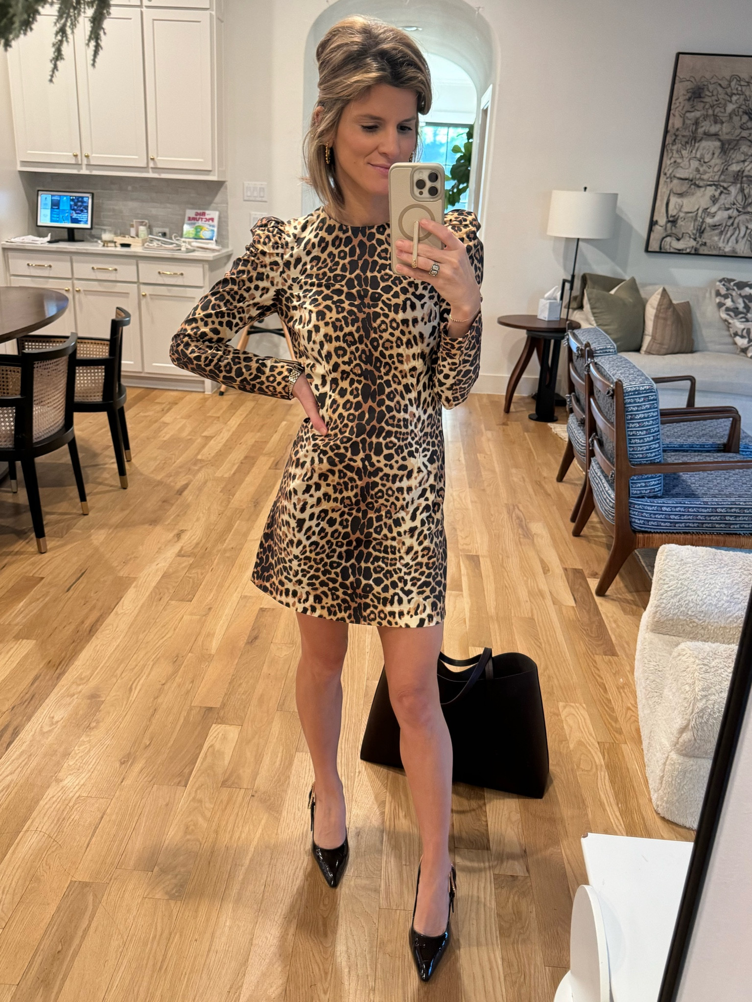 Wearing size XS in dress 